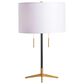 Crestview Collection Veda Table Lamp in Blackened Bronze and Brass, , large