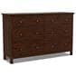Archbold Furniture Heritage King Raised Panel Bed with Dresser, Chest, and Two Nightstands in Brown Mahogany, , large