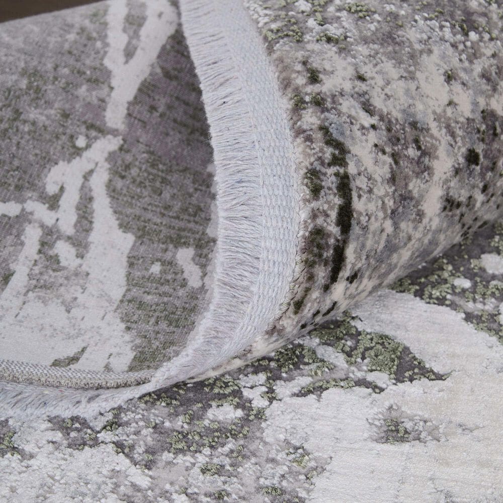 Feizy Cadiz 39N6F 2&#39;2&quot; x 3&#39;2&quot; Green and Ivory Area Rug, , large