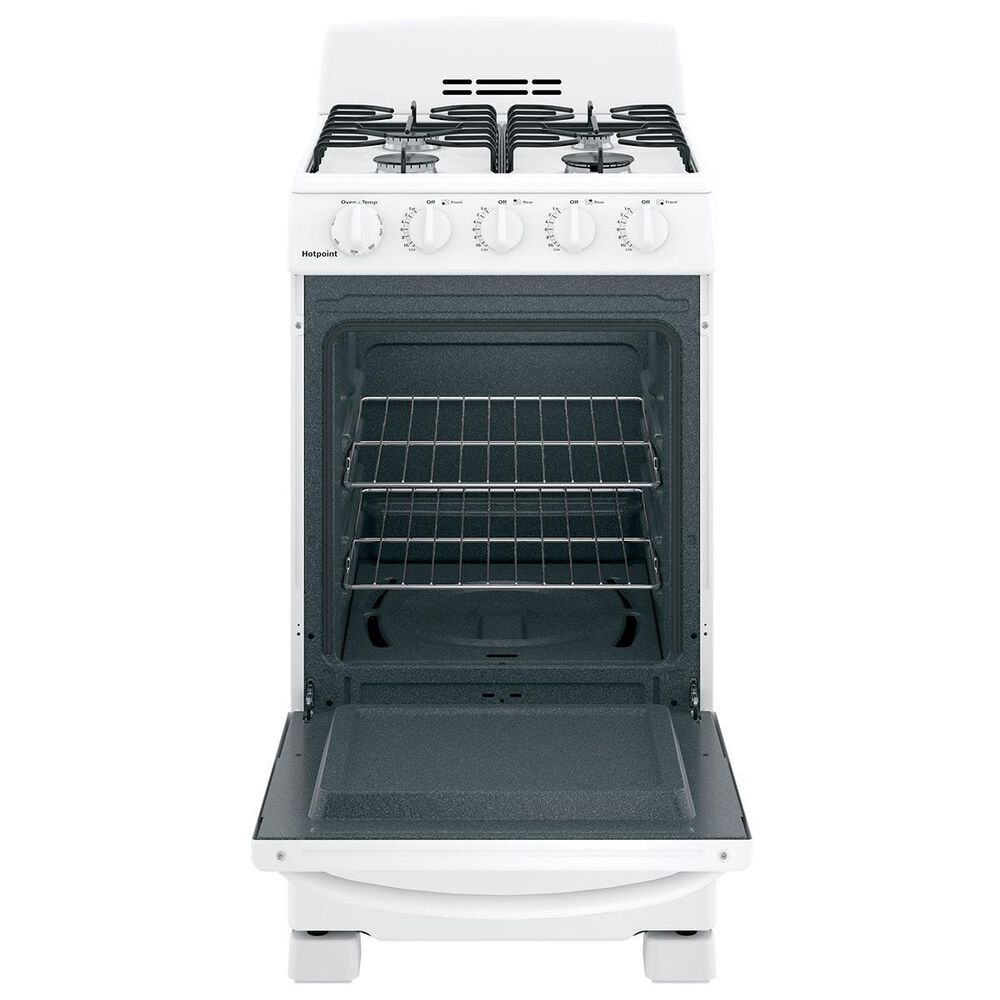 Hotpoint 20&quot; Front-Control Gas Range in White, , large