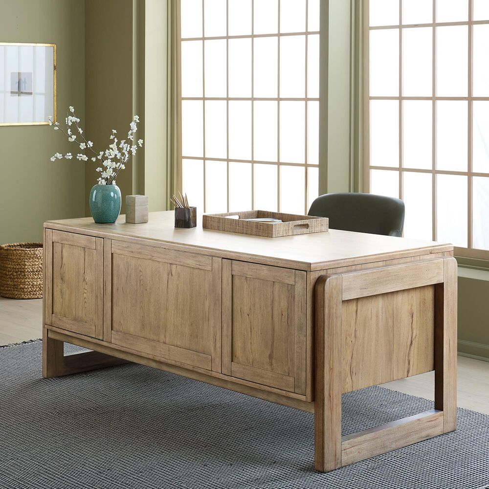 Hooker Furniture Kalamazoo Executive Desk in Aged Oak, , large