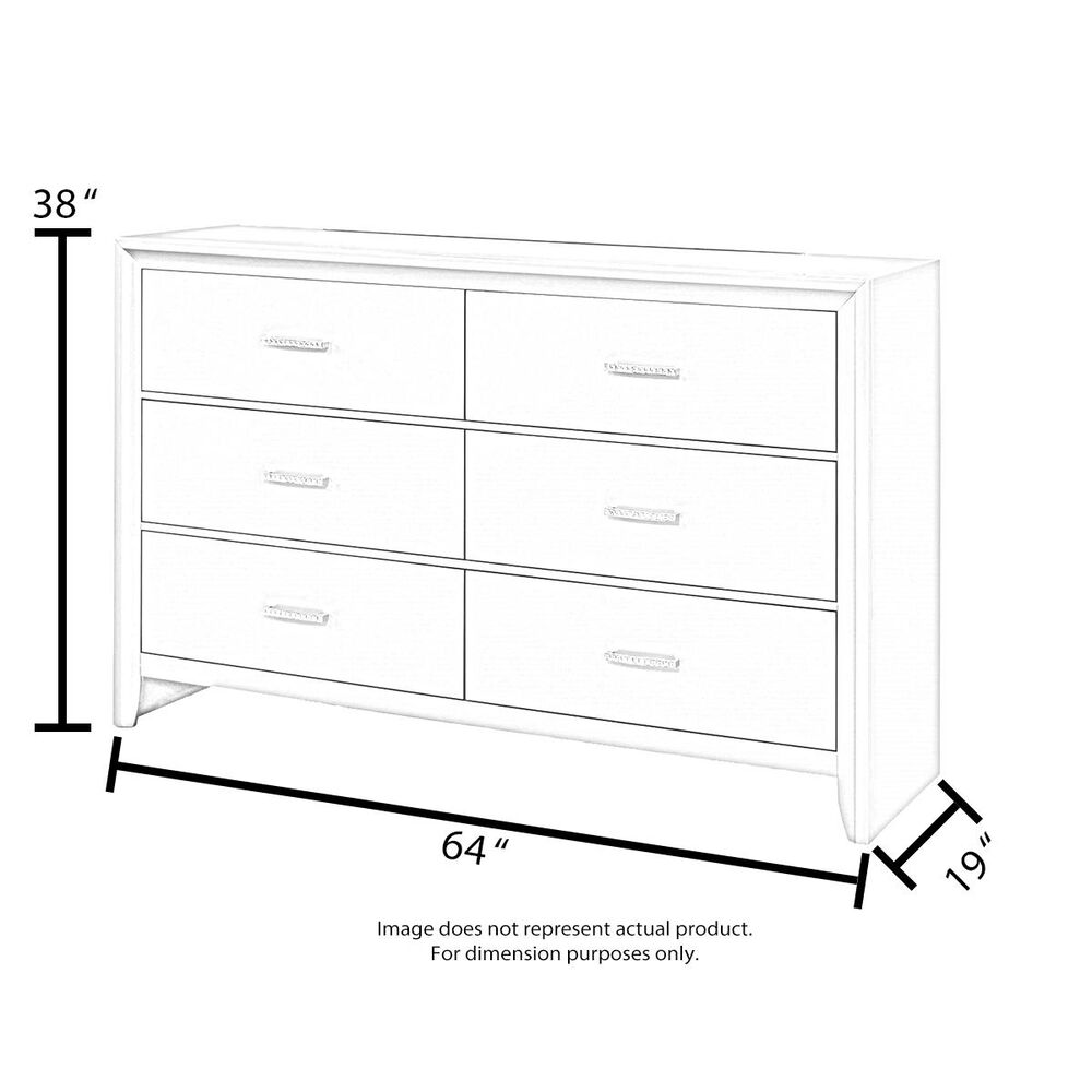 Riva Ridge Cambridge 7-Drawer Dresser in Black, , large