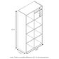 HOMLUX 8-Cube Cubic Shelf Storage Bookcase in French Oak, , large