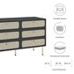 Modway Chaucer 6-Drawer Compact Dresser in Black, , large