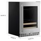 KitchenAid 4.8 Cu. Ft. Right Hinge Beverage Center with Wood Front Racks in PrintShield Stainless Steel, , large