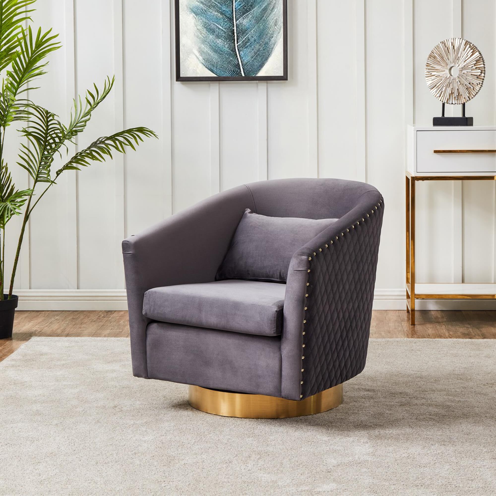 Jeff velvet swivel glider recliner shop