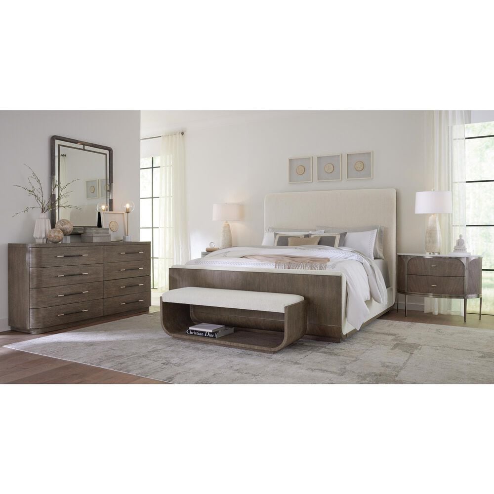 Hooker Furniture Modern Mood Landscape Mirror in Mink and Warm Pewter, , large