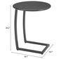 Zuo Modern Noga Patio End Table in Black, , large