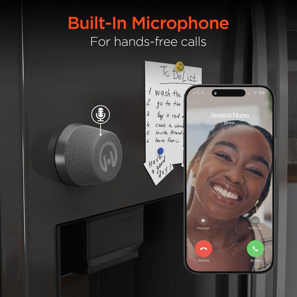 Hypercel Pocket Popper Magnetic Mini Wireless Speaker in Black, , large