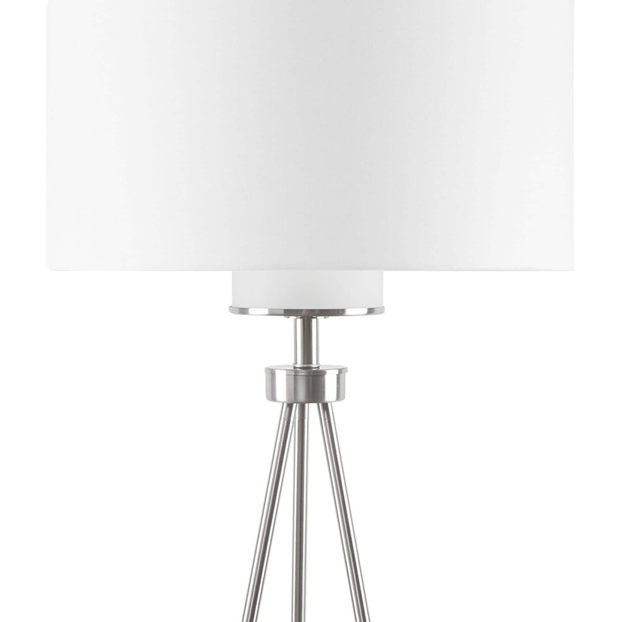 Brushed chrome tripod floor lamp discount