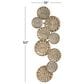 Maple and Jade 19" x 50" Wall Sculptures in Satin Gold, , large