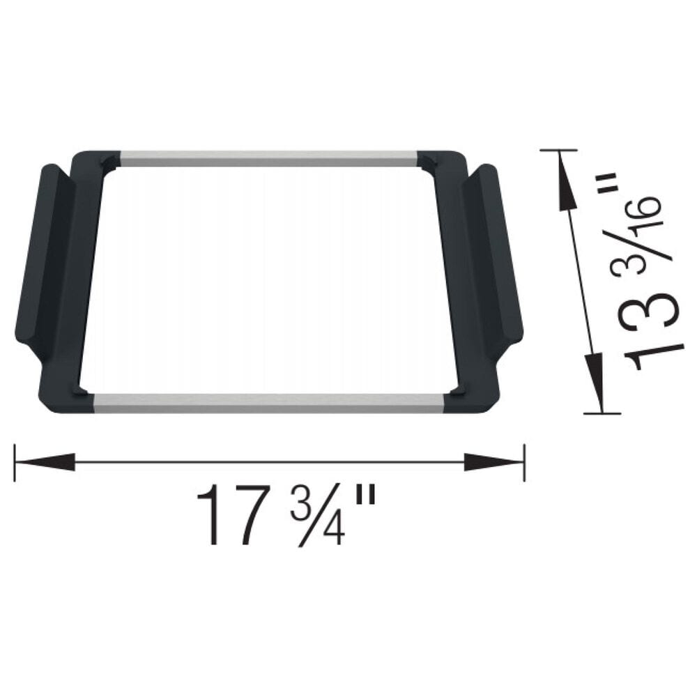 Blanco Inteos Accessories Holder in Black and Stainless Steel, , large