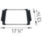 Blanco Inteos Accessories Holder in Black and Stainless Steel, , large