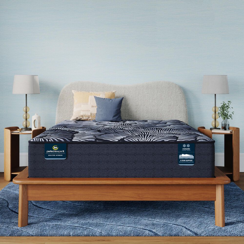 SERTA Perfect Sleeper X Knox Plush Twin XL Mattress with High Profile Box Spring, , large