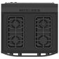 Midea 6.1 Cu. Ft. 4-Burner Freestanding Gas Range with Steam Cleaning in Black, , large