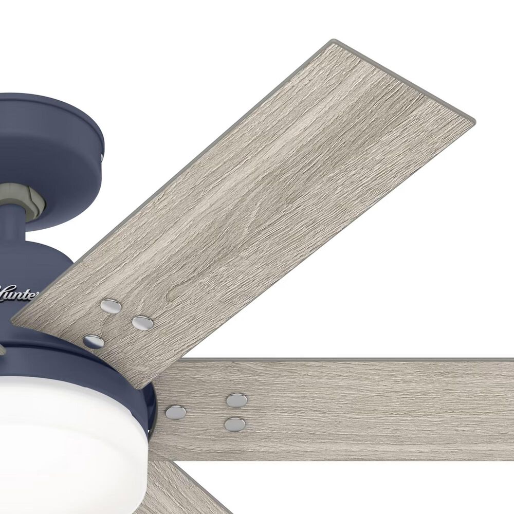 Hunter Pacer 44&quot; Ceiling Fan with LED Lights in Indigo Blue, , large