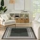 Nourison Horizon HOZ03 Black 3" x 5" Indoor/Outdoor Area Rug, , large