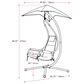 CorLiving Kingsley Chaise Lounge Chair with Canopy in Light Blue, , large