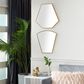 CosmoLiving by Cosmopolitan Contemporary Wall Mirror in Gold (Set of 2), , large