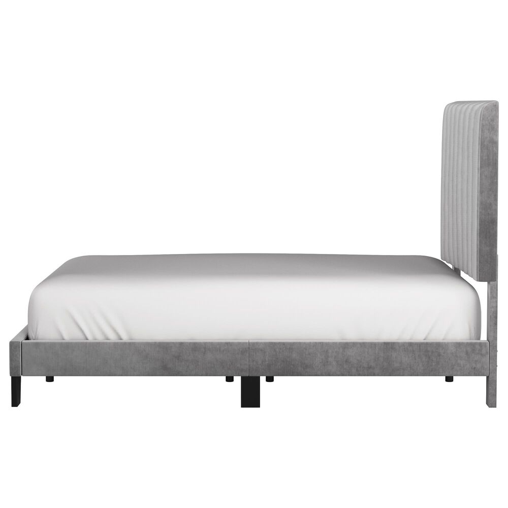 Richlands Furniture Crestone Full Upholstered Platform Bed in Gray, , large