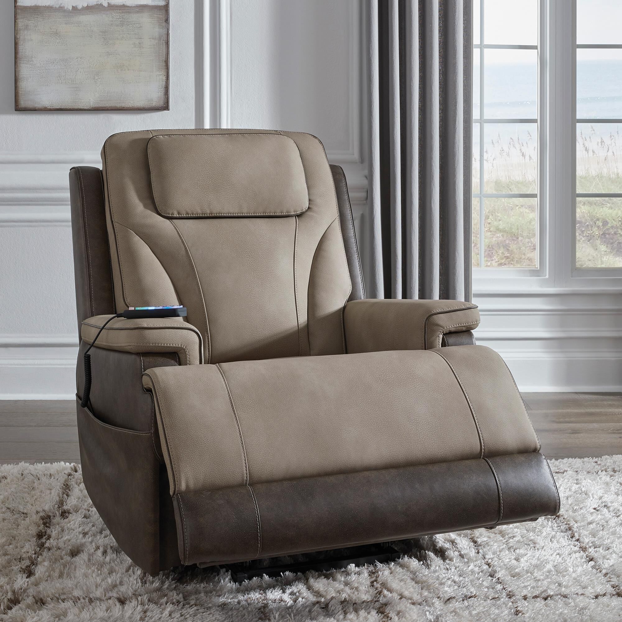Ashley 4Z-Peaceful Pause Power Lift Recliner in Sand
