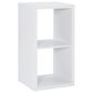 Linon Home Decor Galli 2-Shelf Bookcase in White, , large