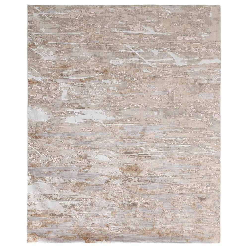 Feizy Laina 4" x 6" Beige and Gray Area Rug, , large