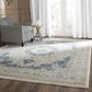 Safavieh Evoke EVK220C-10 10" x 14" Ivory/Blue Area Rug, , large