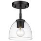 Golden Lighting Roxie 1-Light Semi-Flush in Matte Black, , large