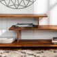 Walker Edison 60" Rustic Solid Wood TV Console in Amber, , large