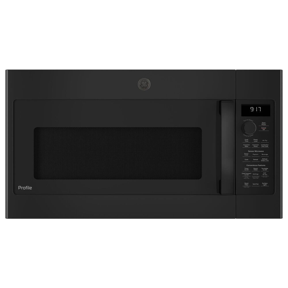 GE Profile 1.7 Cu. Ft. Convection Over-the-Range Microwave Oven in Black, , large