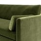 Jennifer Taylor Home Josephine 84.5" Upholstered Modern Sofa in Olive Green Velvet, , large