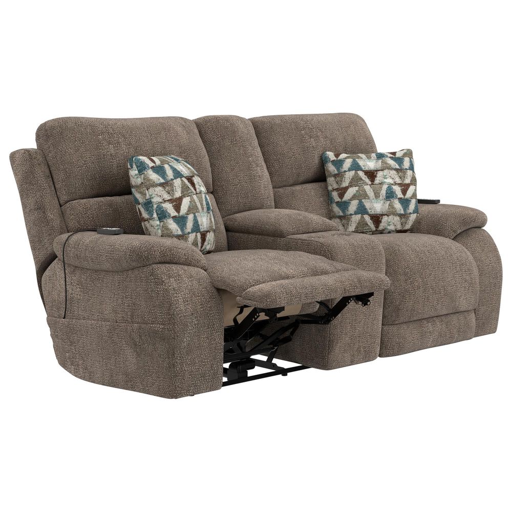 Hartsfield Joya Power Reclining Loveseat in Mushroom, , large