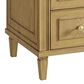 James Martin Vanities Lorelai 36" Single Vanity in Light Natural Oak with 3 cm Carrara White Marble Top, , large