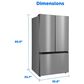 Midea 32 Cu. Ft. French Door Refrigerator with AutoFill Water Pitcher in Stainless Steel, , large