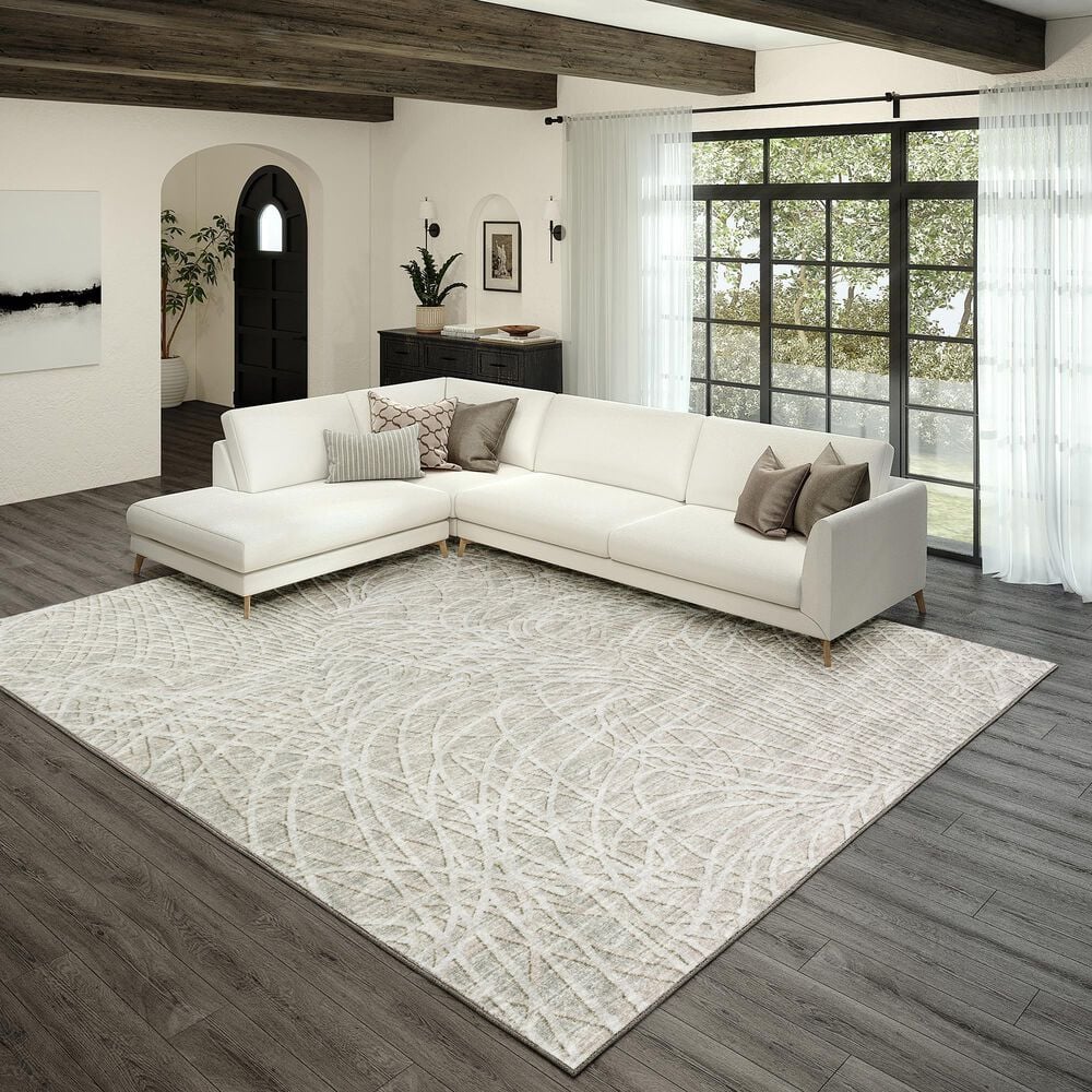 Dalyn Rug Company Winslow WL2TP 8&#39; x 10&#39; Taupe Indoor/Outdoor Area Rug, , large