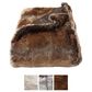 Timberlake Lavish Home Zobel Faux Marten Sable Throw in Amber Brown, , large