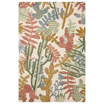 Justina Blakeney x Loloi Cura 2"3" x 3"9" Ivory and Multicolor Area Rug, , large