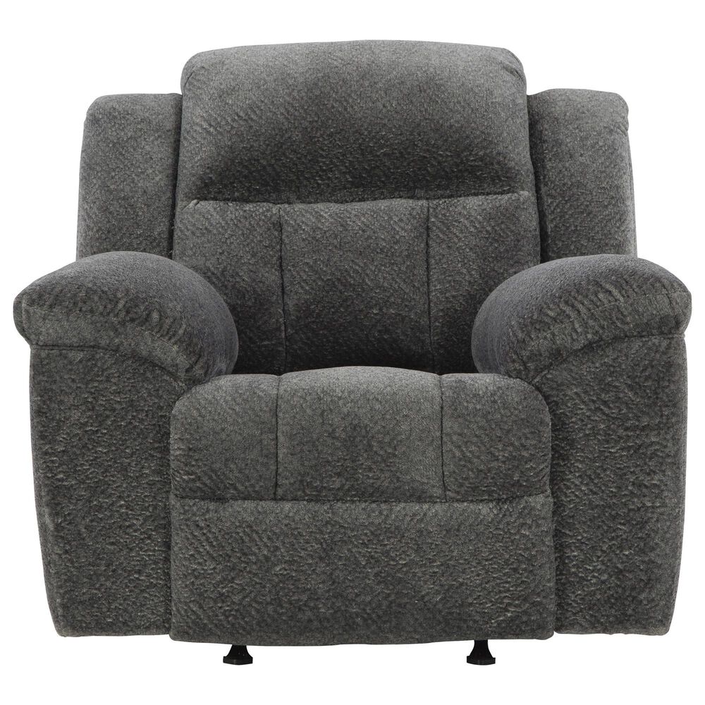 Ashley Frohn Manual Rocker Recliner in Graphite, , large