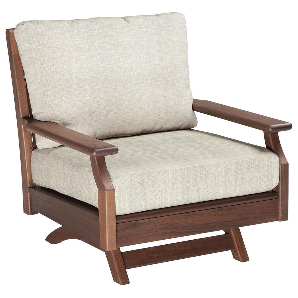 Timbertrail Foundations and Opal 4-Piece Patio Conversation Set with Chocolate Brown Frame in Beige, , large