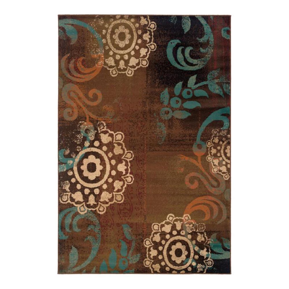 Oriental Weavers Emerson 2822A 1'10" x 3'3'' Brown Scatter Rug, , large