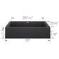 Blanco Vintera 30" Super Single Apron Farmhouse Sink in Anthracite, , large