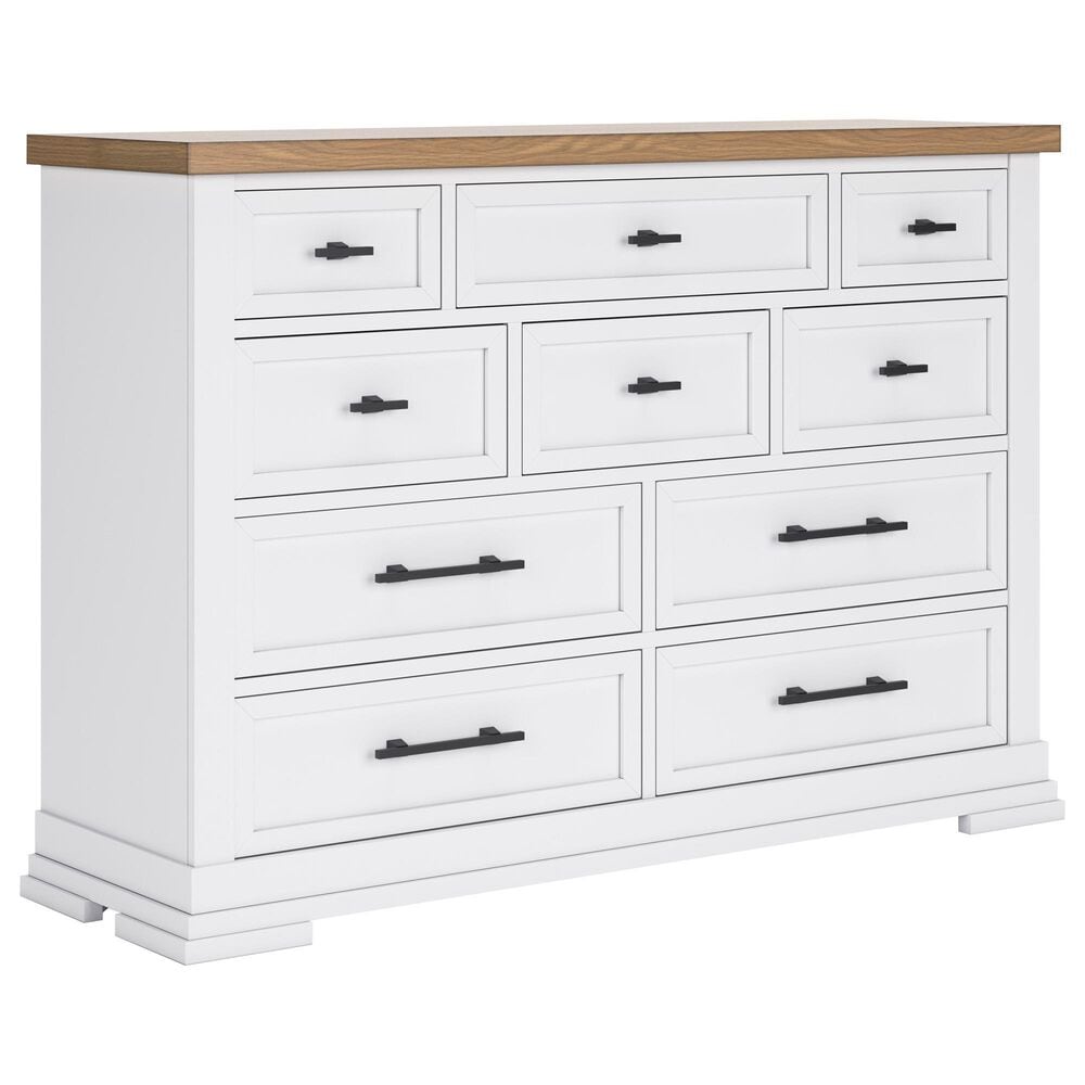 Ashley Ashbryn Dresser in White and Natural, , large