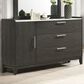 Lifestyle Enterprises 3-Drawer Dresser in Dark Grey, , large