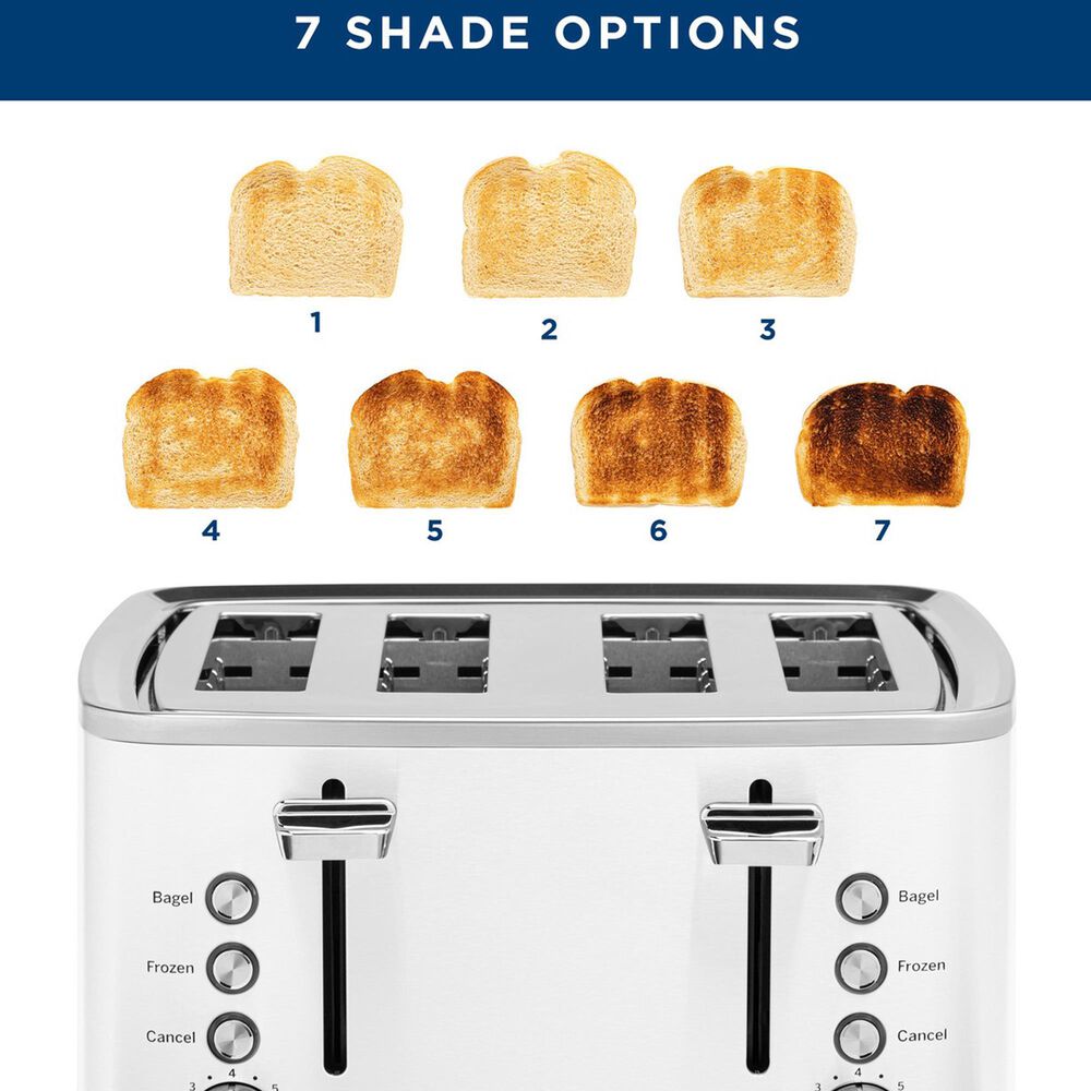 GE Appliances 4-Slice Toaster in White, , large