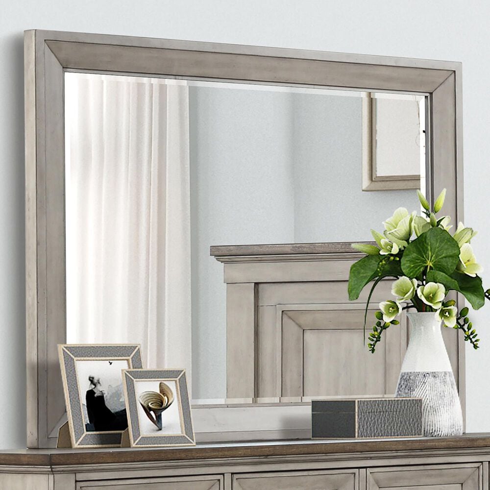 New Heritage Design Mariana Dresser Mirror in Vintage Cream, , large