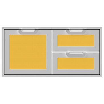 Hestan 42" Double Drawer and Storage in Sol, , large