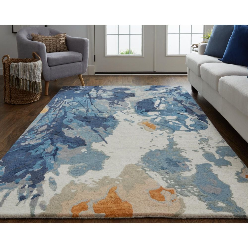 Feizy Dafney 8&#39; x 10&#39; Blue Area Rug, , large