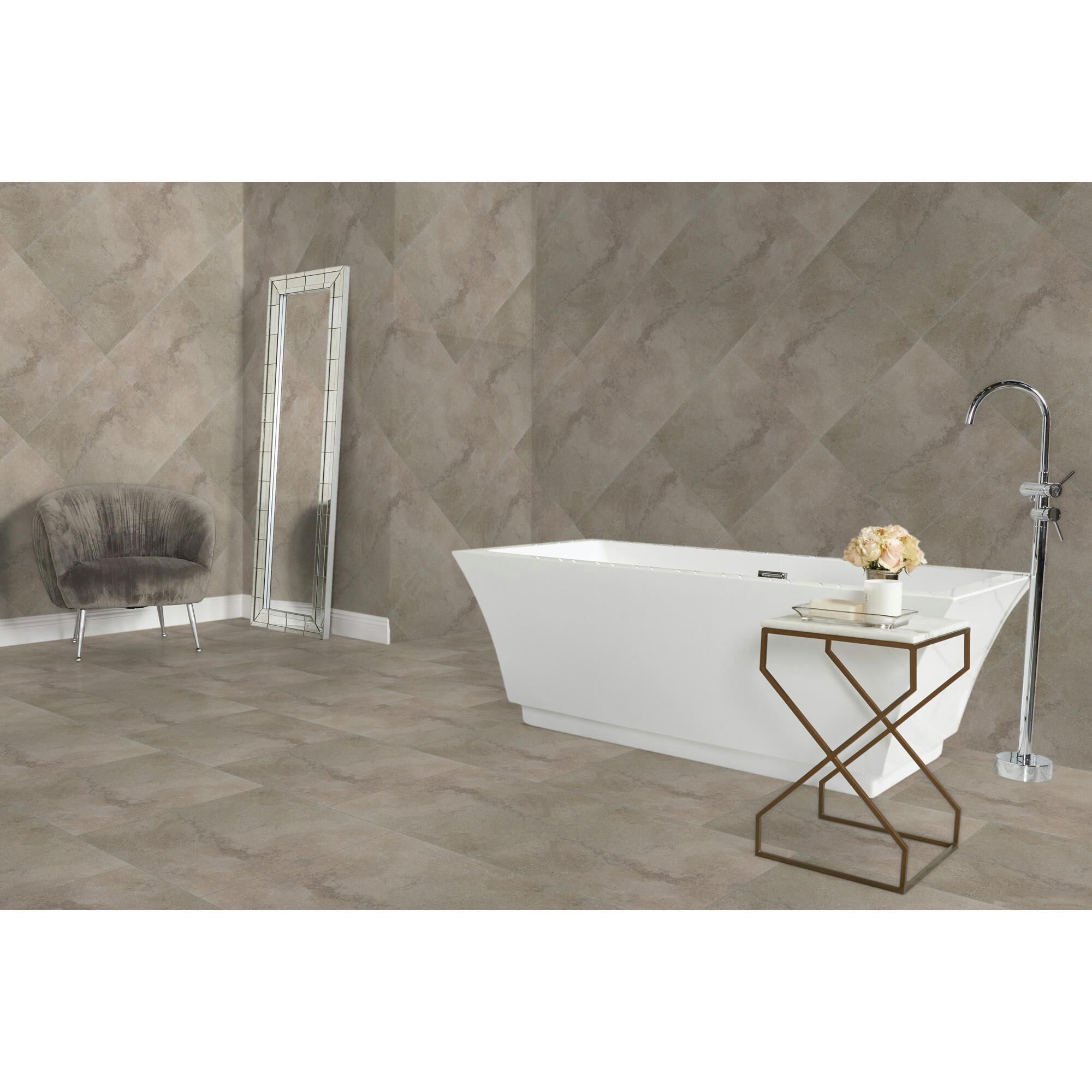 Dal-Tile Haddonstone Atlas Rectangle Cross Cut 12