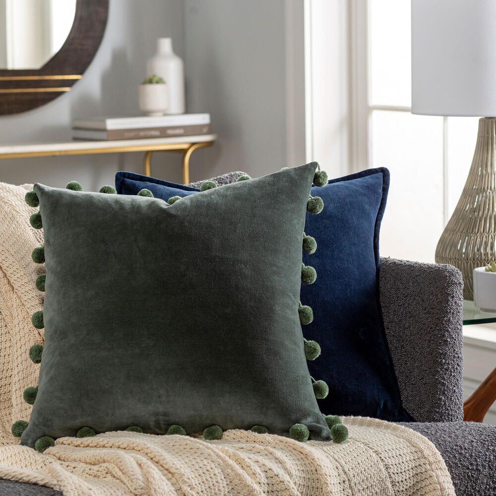 Surya Serengeti 20&quot; Square Throw Pillow in Olive, , large